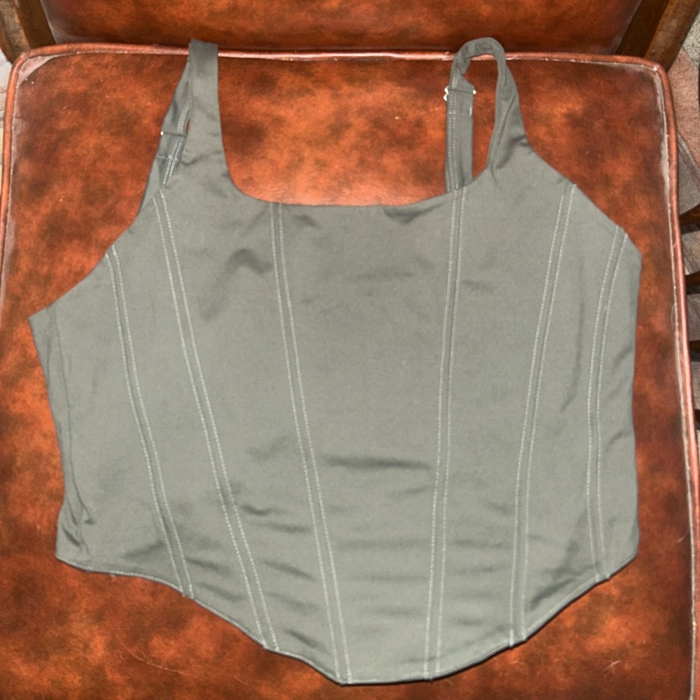 Sage green corset